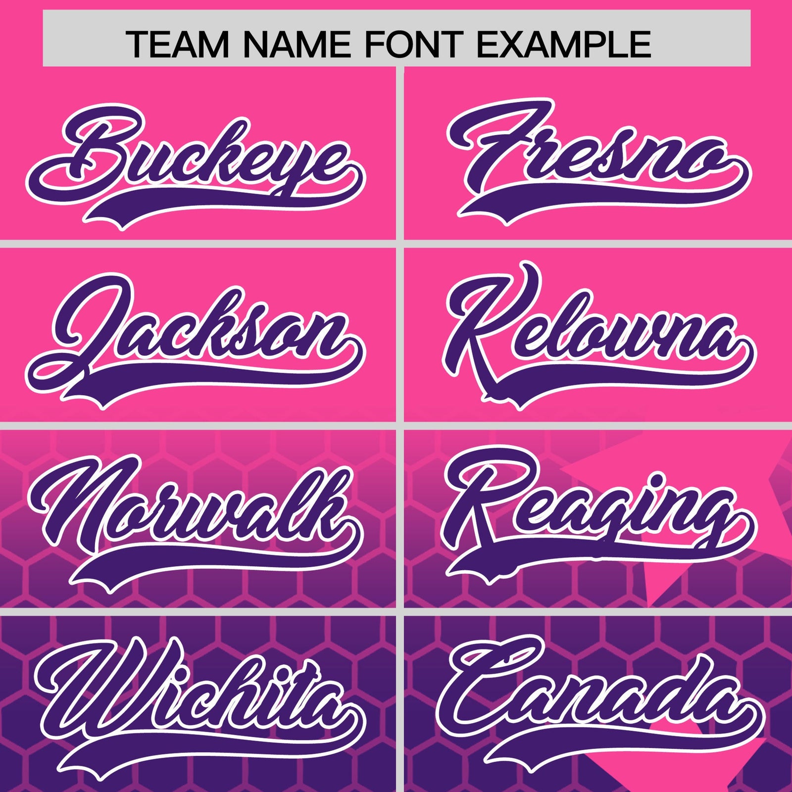 Custom Pink Purple White Rising Stars Series Gradient Fashion Baseball Jersey| KXKSHOP