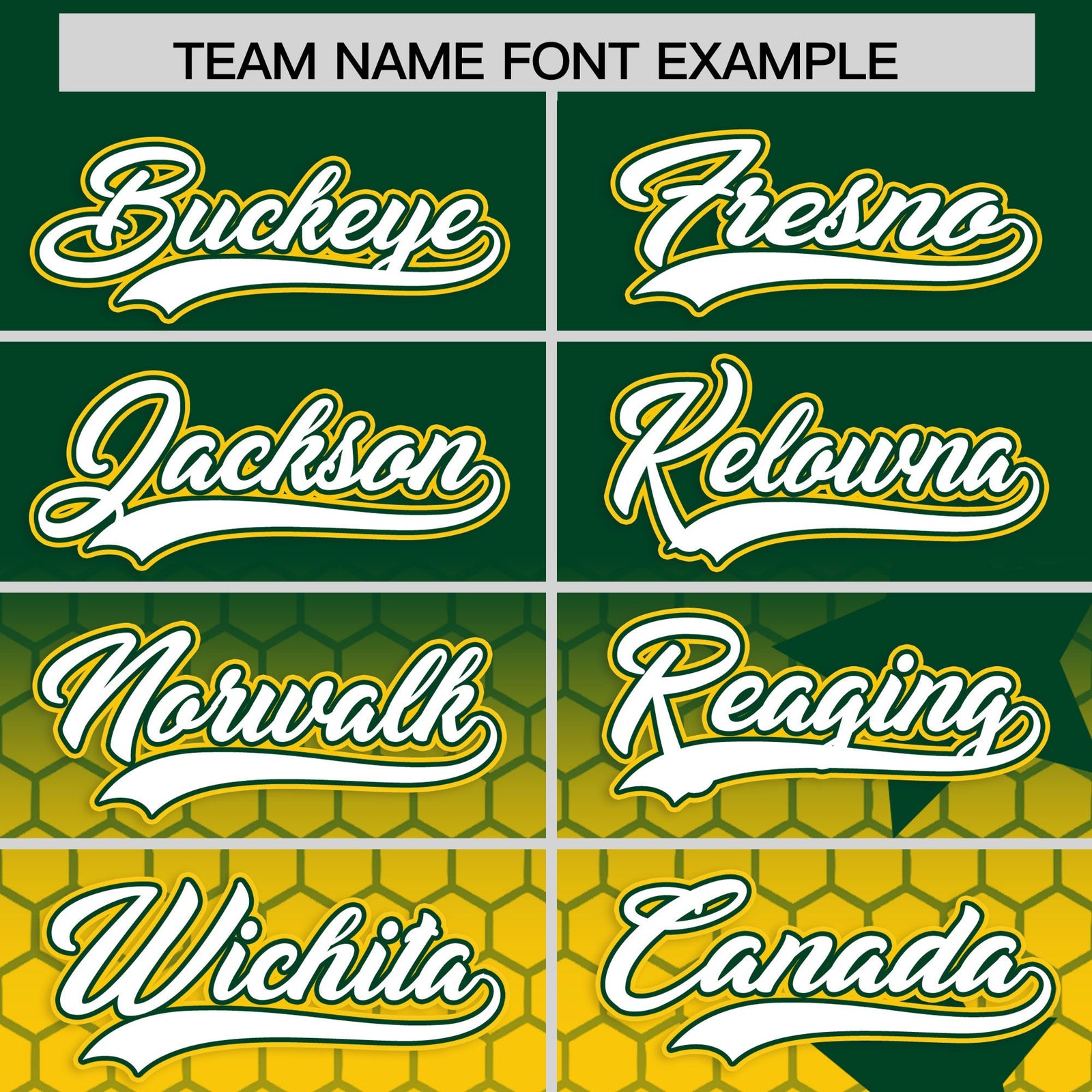 Custom Green Gold White Rising Stars Series Gradient Fashion Baseball Jersey| KXKSHOP
