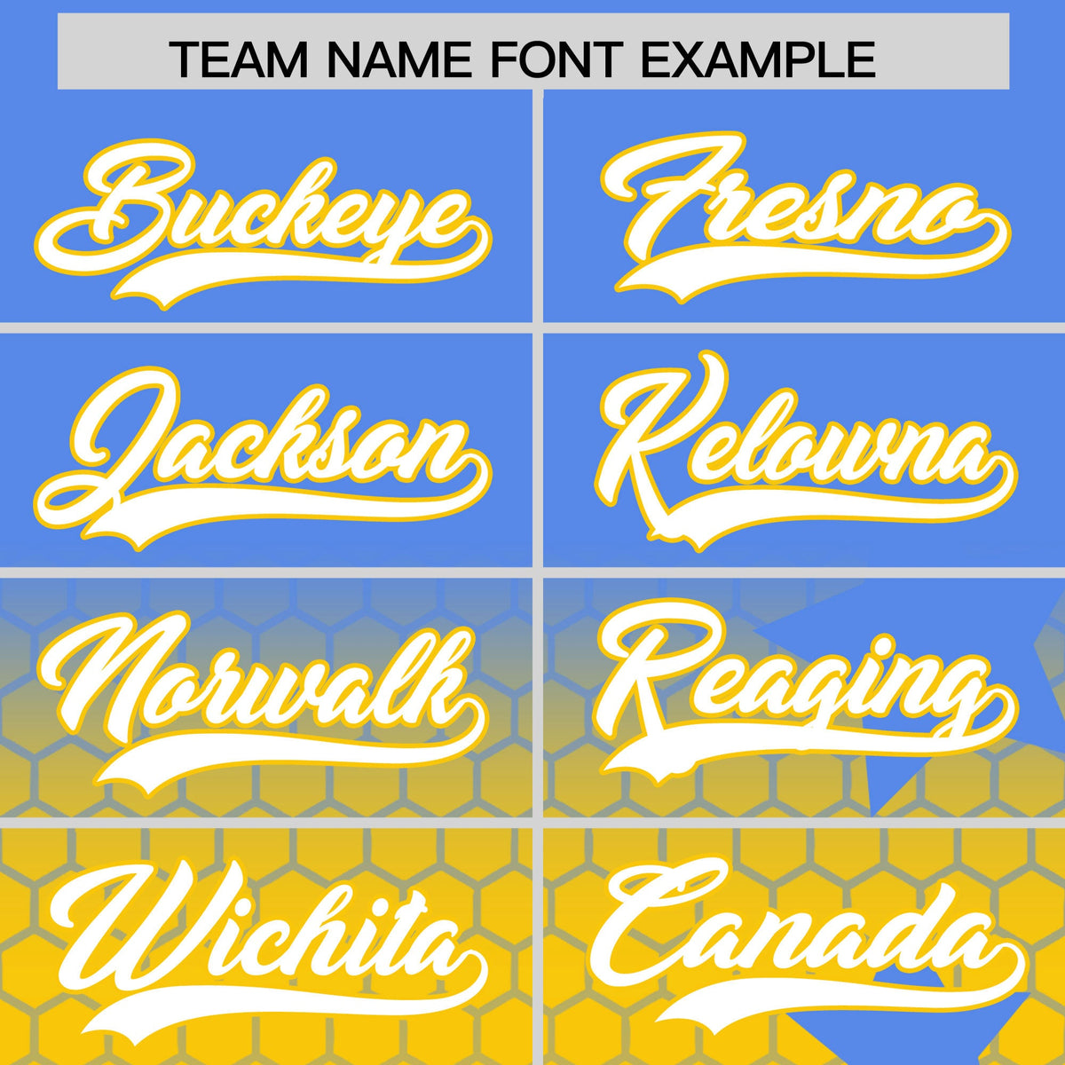 Custom Powder Blue Gold White Rising Stars Series Gradient Fashion Baseball Jersey| KXKSHOP