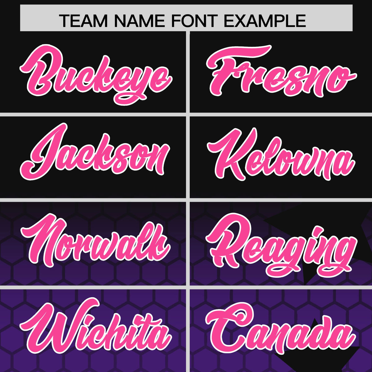 Custom Black Purple Pink Rising Stars Series Gradient Fashion Baseball Jersey| KXKSHOP