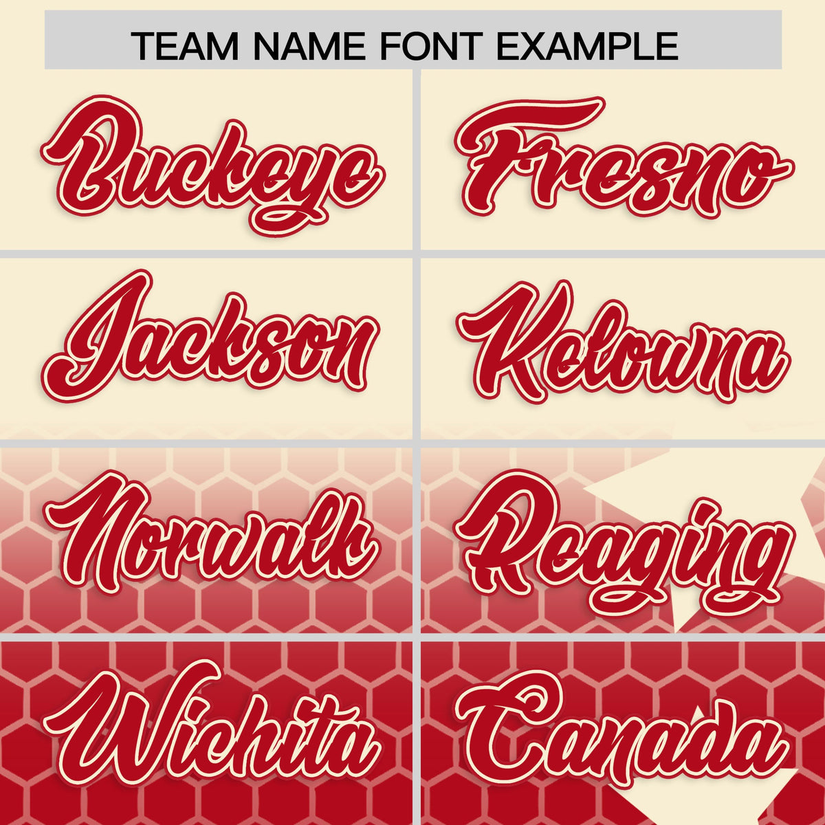 Custom Cream Red Rising Stars Series Gradient Fashion Baseball Jersey| KXKSHOP