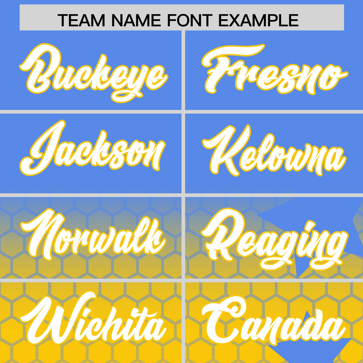 Custom Powder Blue Gold White Rising Stars Series Gradient Fashion Baseball Jersey| KXKSHOP