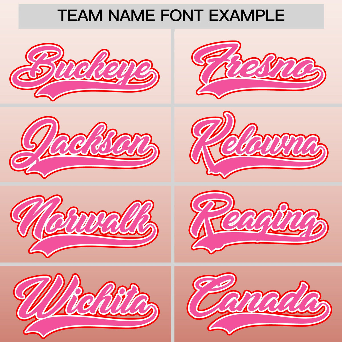 Custom pink Red Gradient Fashion Elastic Baseball Jersey| KXKSHOP