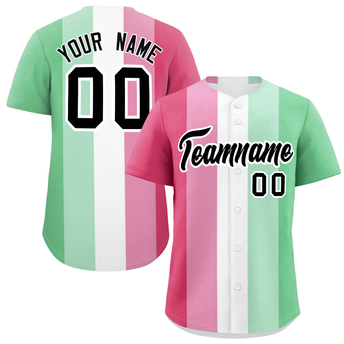 Custom Rainbow Abrosexual For Pride Month Color Block Authentic Baseball Jersey