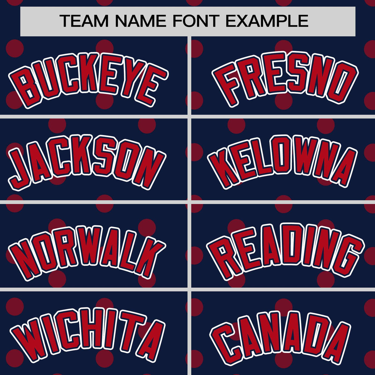 Custom Navy Red Personalized Polka Dot Graffiti Pattern Authentic Baseball Jersey