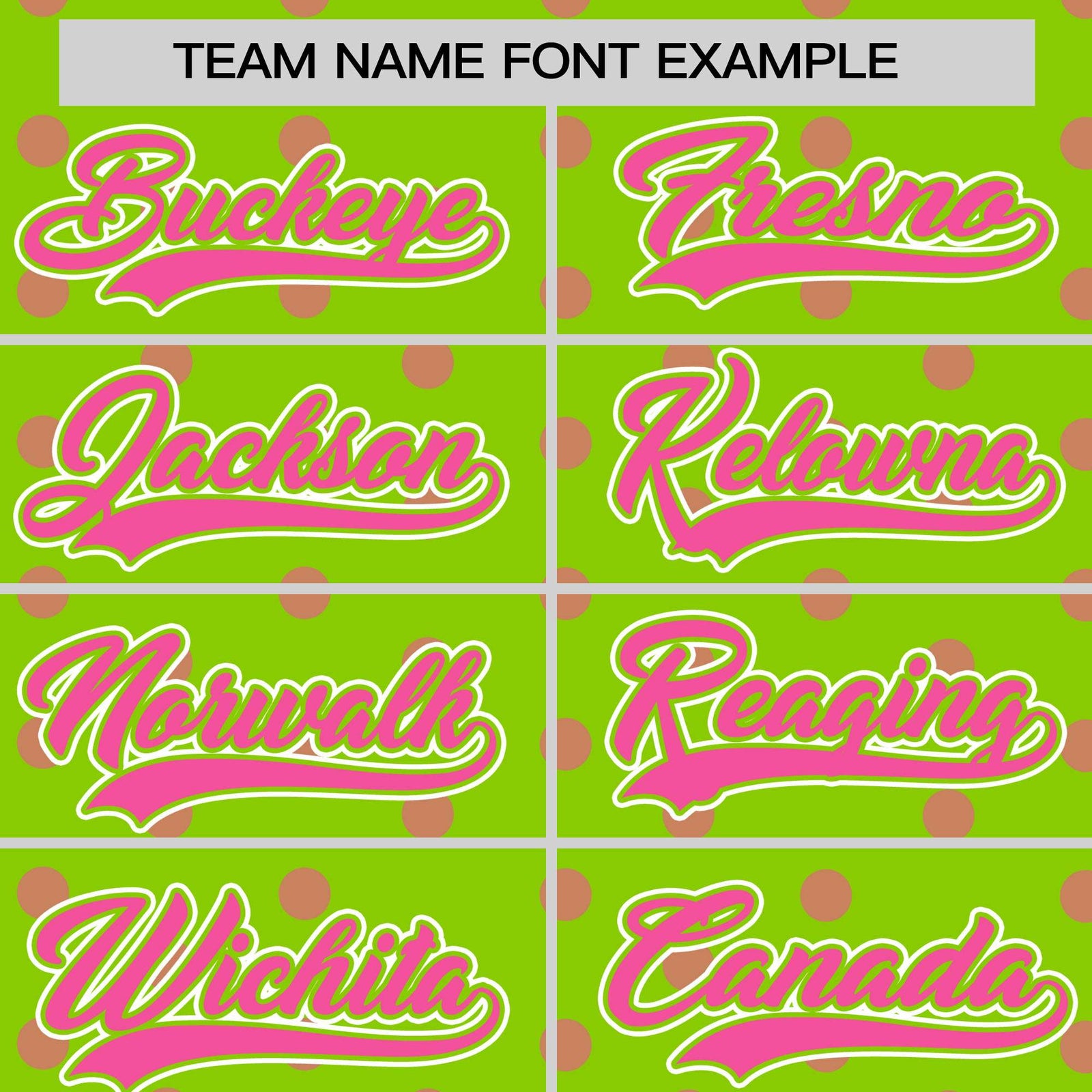 Custom Neon Green Pink Personalized Polka Dot Graffiti Pattern Authentic Baseball Jersey