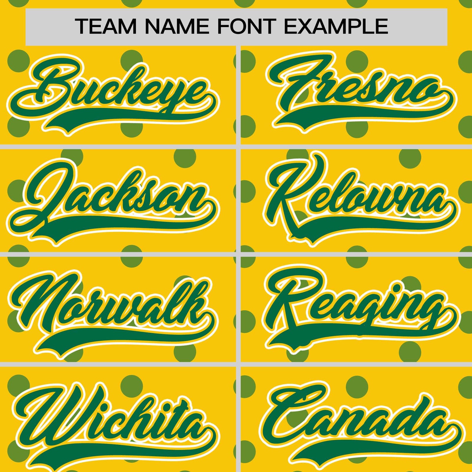Custom Gold Kelly Green Personalized Polka Dot Graffiti Pattern Authentic Baseball Jersey