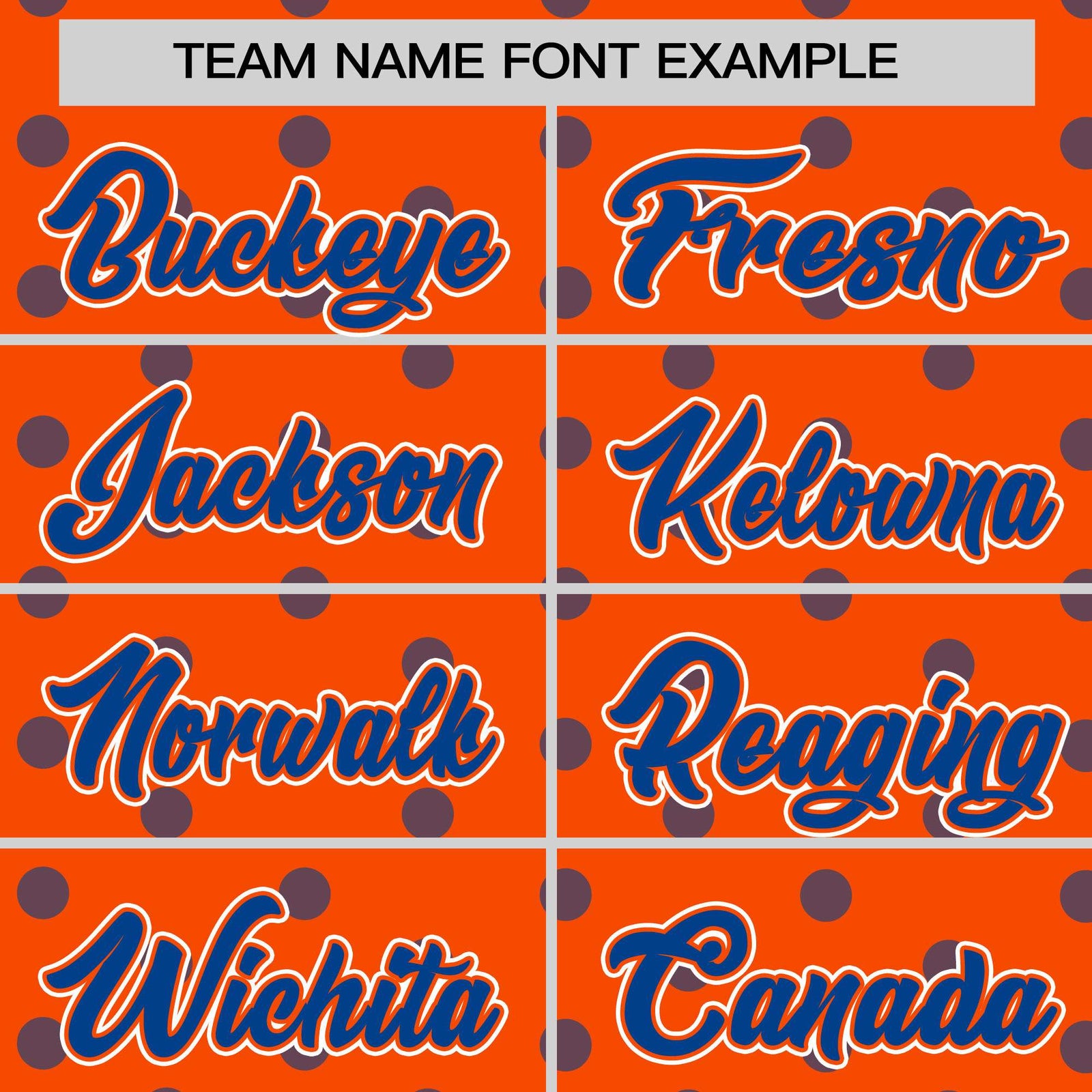Custom Orange Royal Personalized Polka Dot Graffiti Pattern Authentic Baseball Jersey