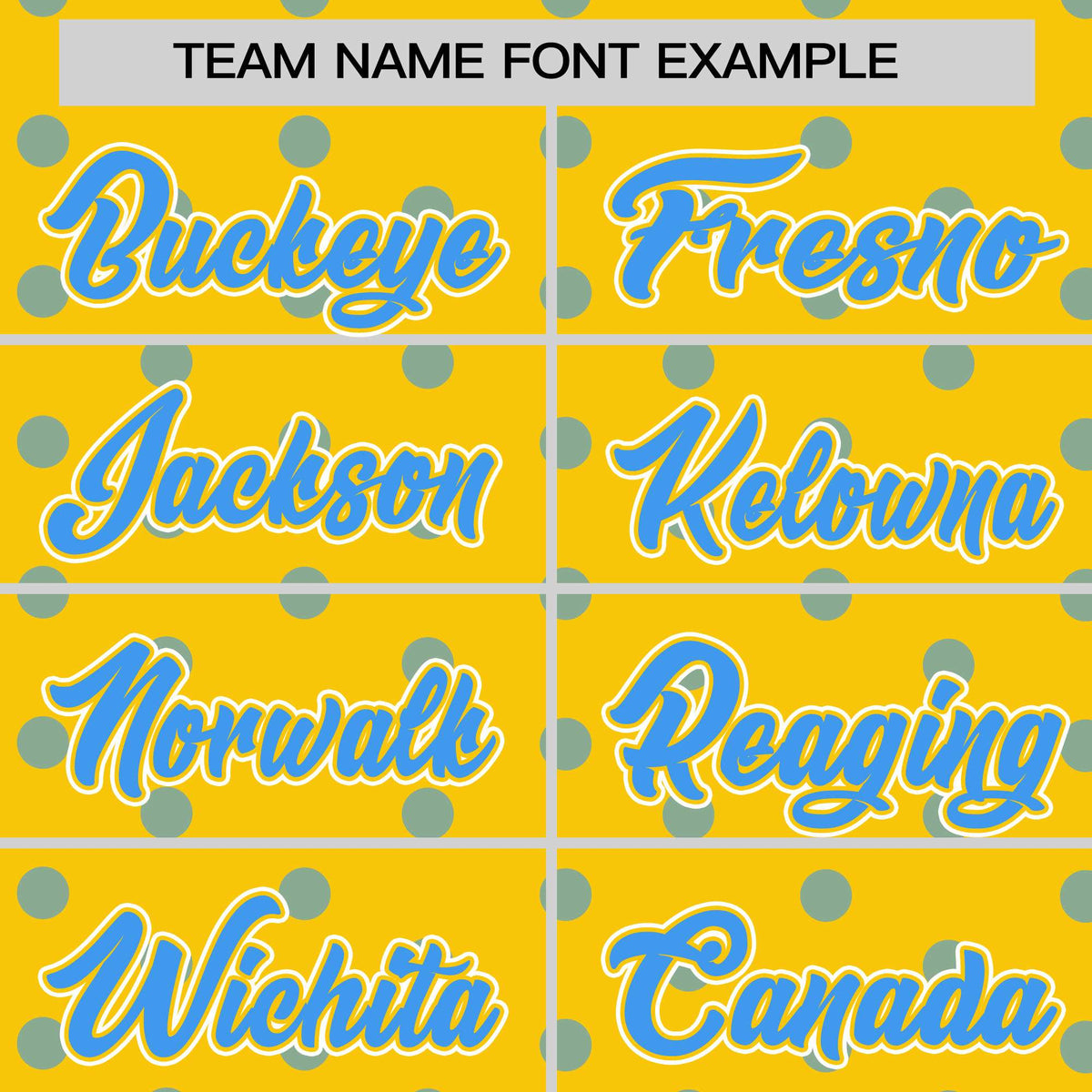 Custom Gold Powder Blue Personalized Polka Dot Graffiti Pattern Authentic Baseball Jersey