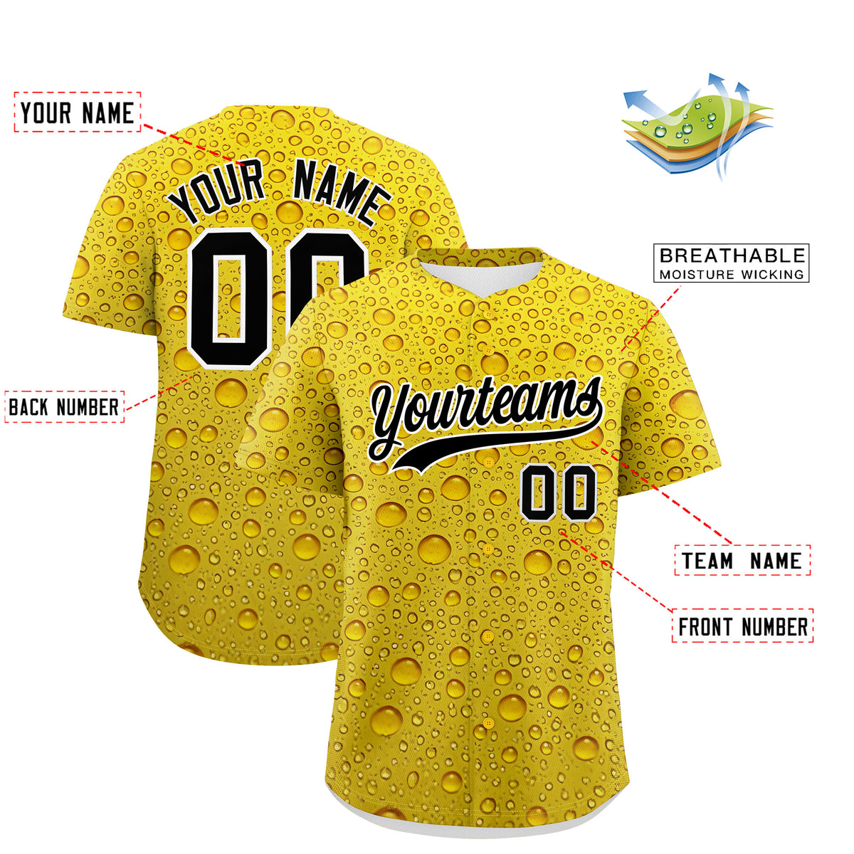 Custom Gold Personalized Team Shirts for Parties &amp; Training | KXKSHOP