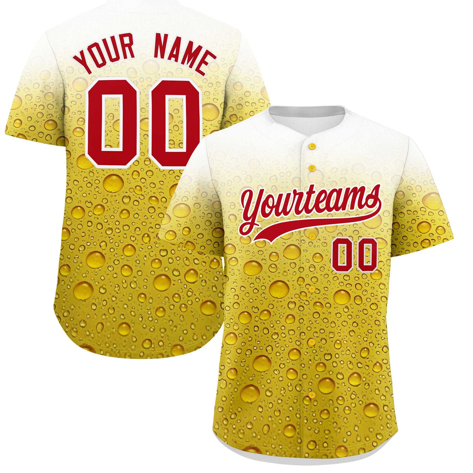 Custom Gold Personalized Team Shirts for Parties & Training | KXKSHOP