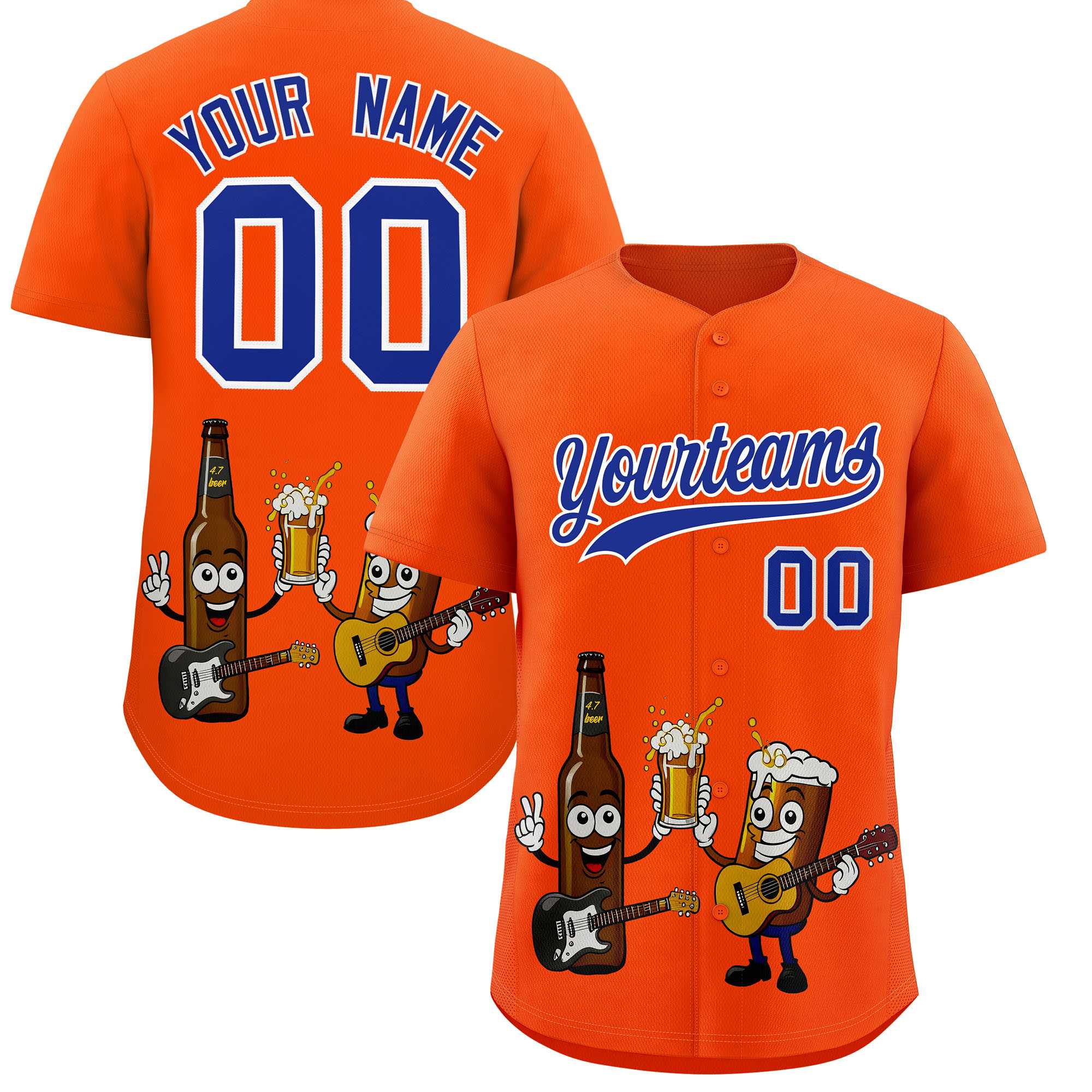 Custom Orange Personalized Team Shirts for Parties & Training | KXKSHOP