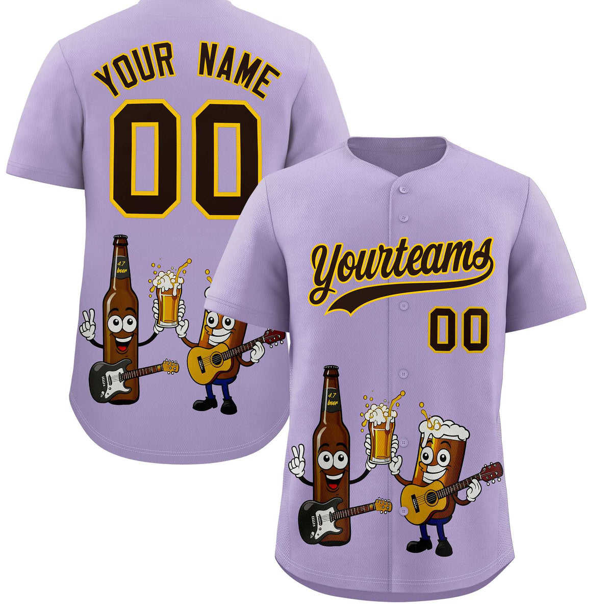 Custom Light Purple Personalized Team Shirts for Parties &amp; Training | KXKSHOP