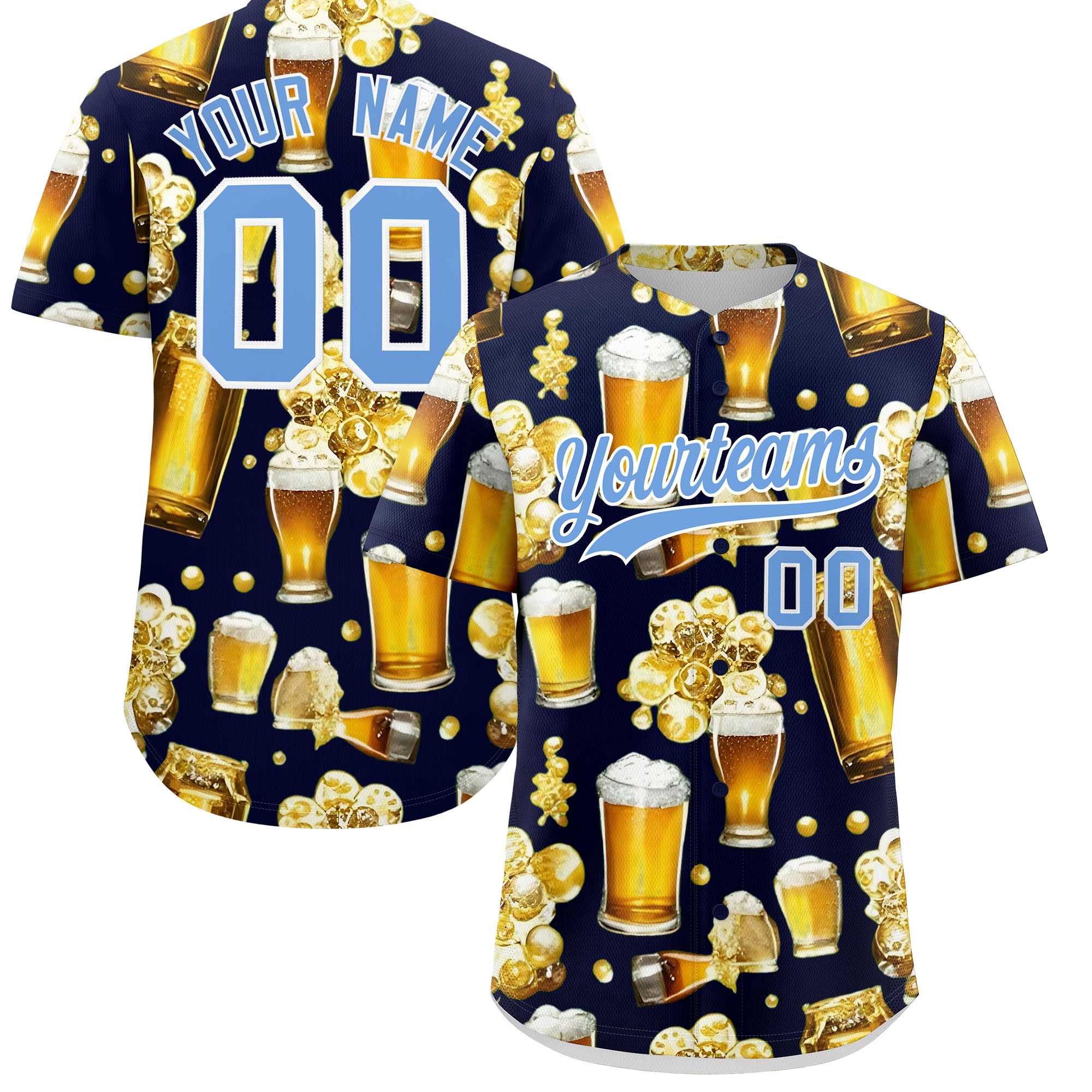 Custom Navy Personalized Team Shirts for Parties & Training | KXKSHOP