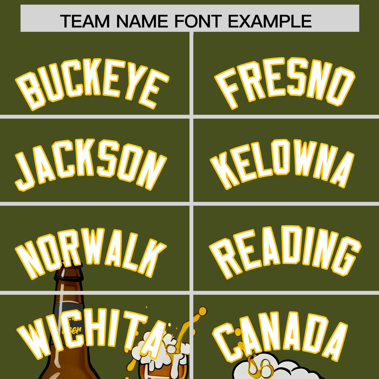 Custom Olive Personalized Team Shirts for Parties & Training | KXKSHOP