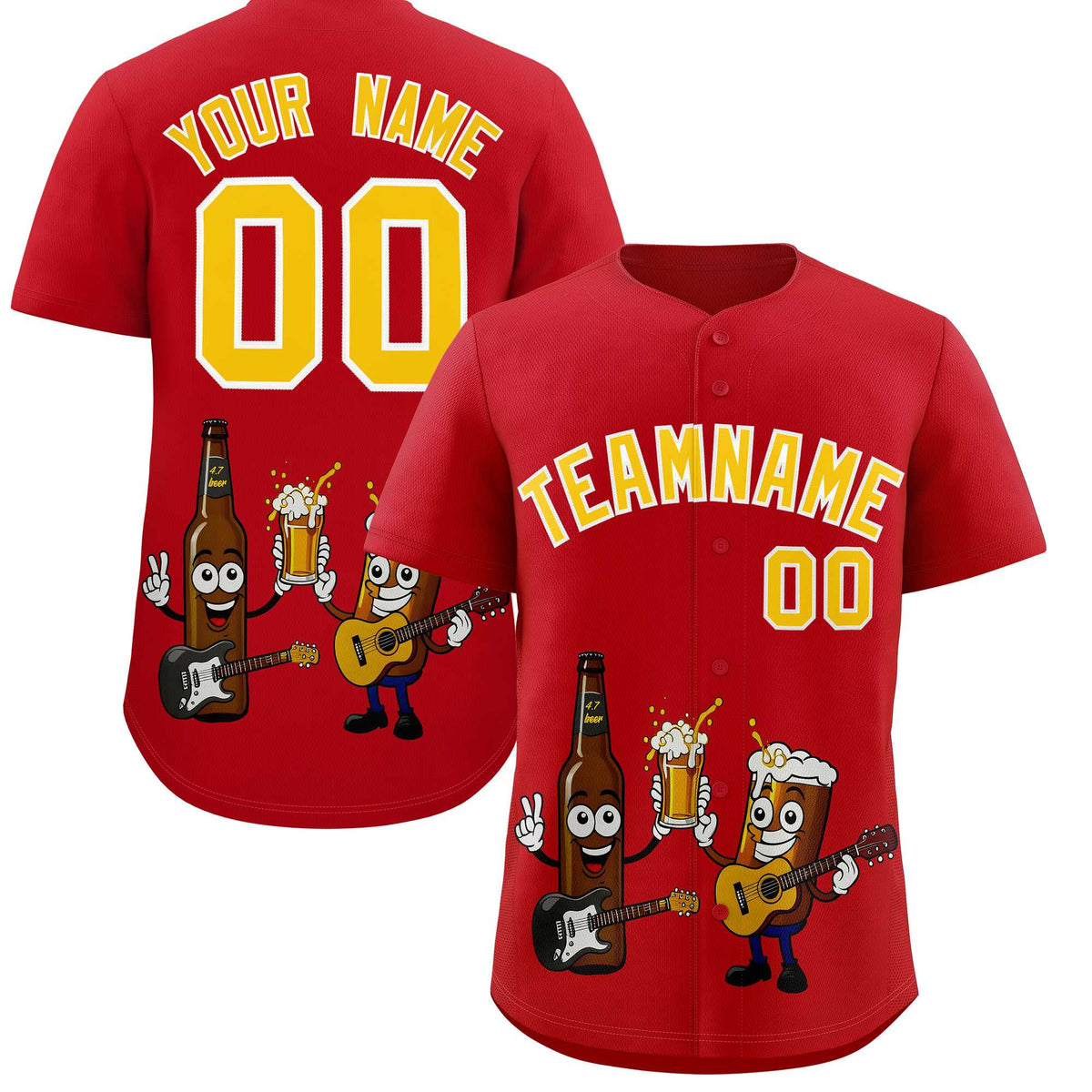 Custom Red Personalized Team Shirts for Parties &amp; Training | KXKSHOP