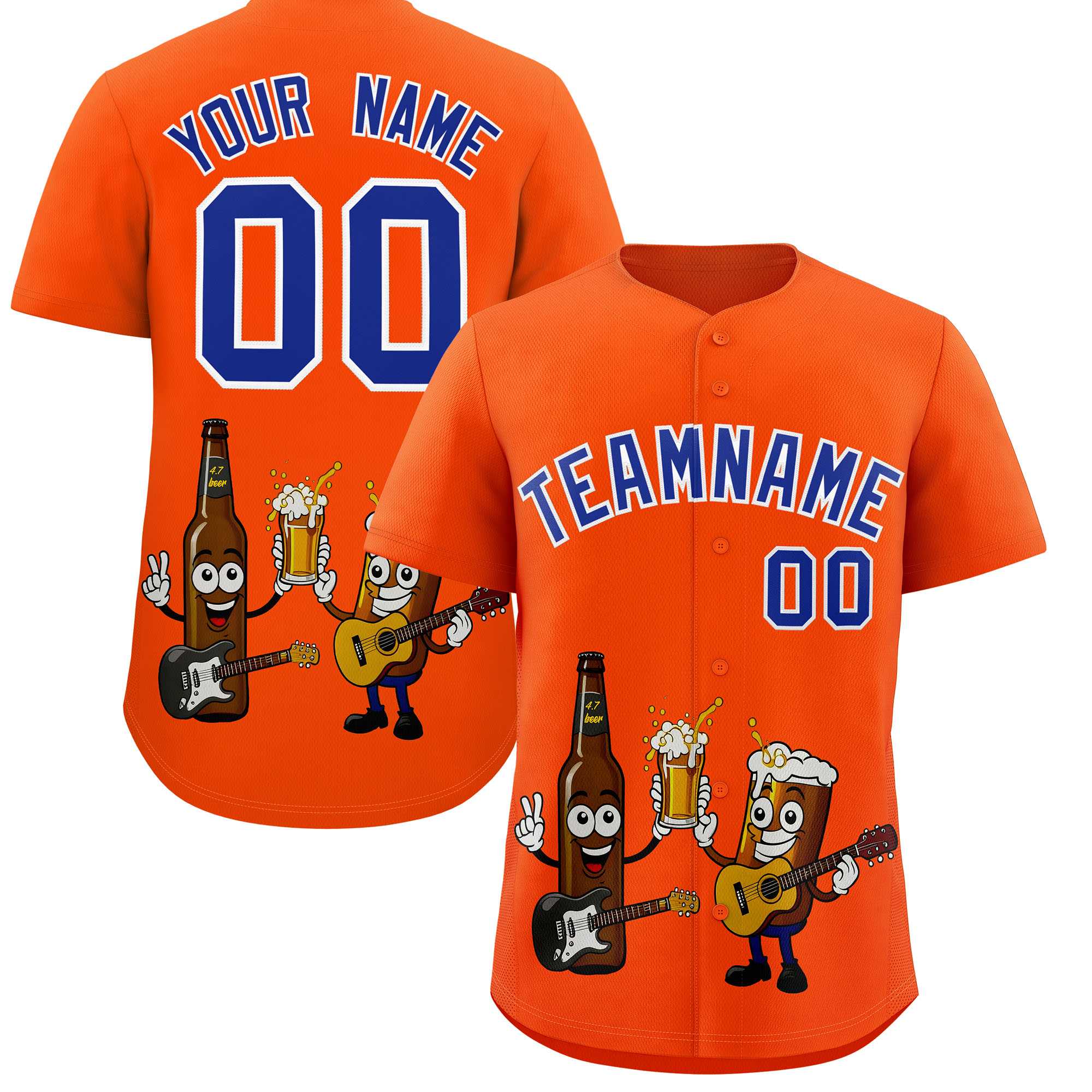 Custom Orange Personalized Team Shirts for Parties & Training | KXKSHOP