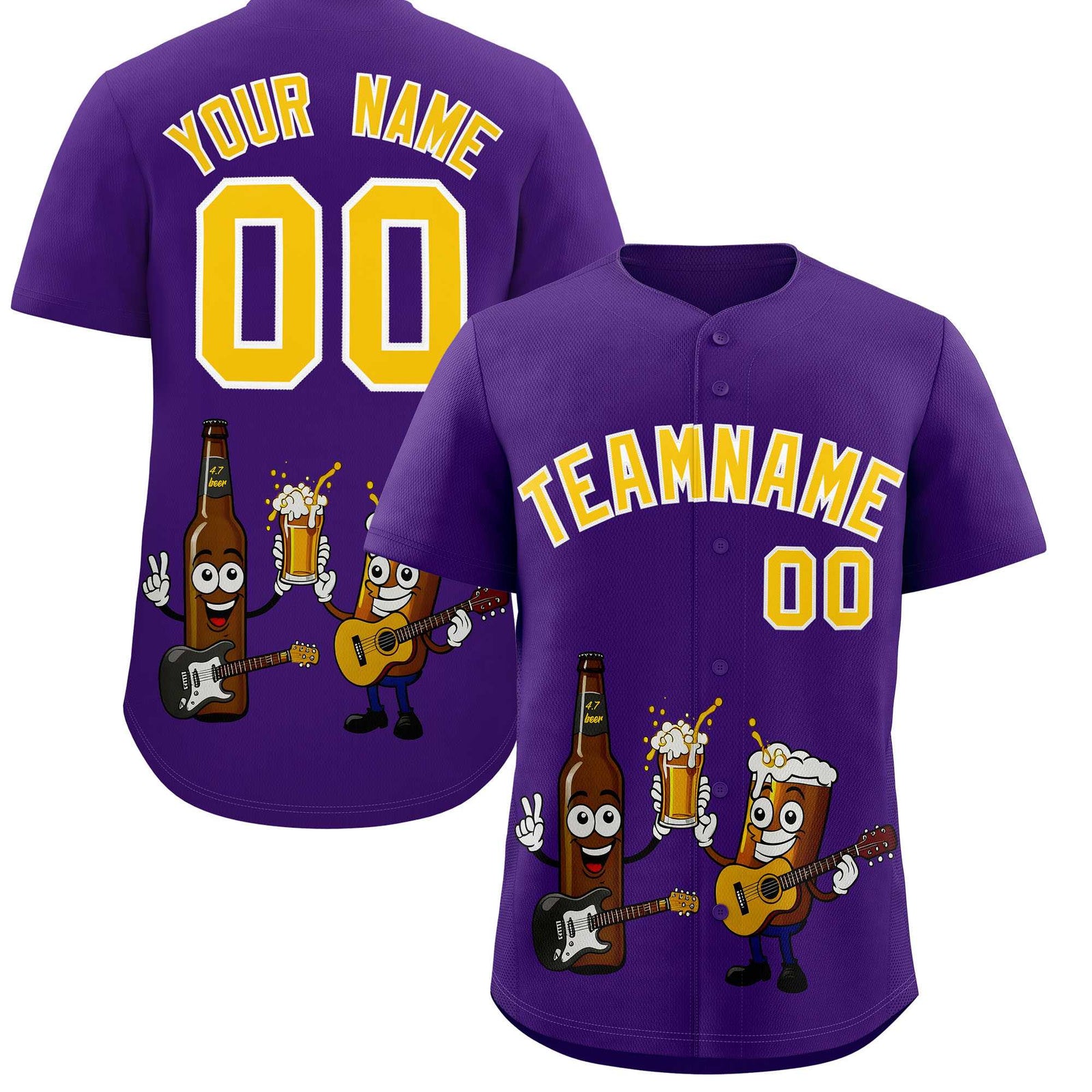 Custom Purple Personalized Team Shirts for Parties & Training | KXKSHOP