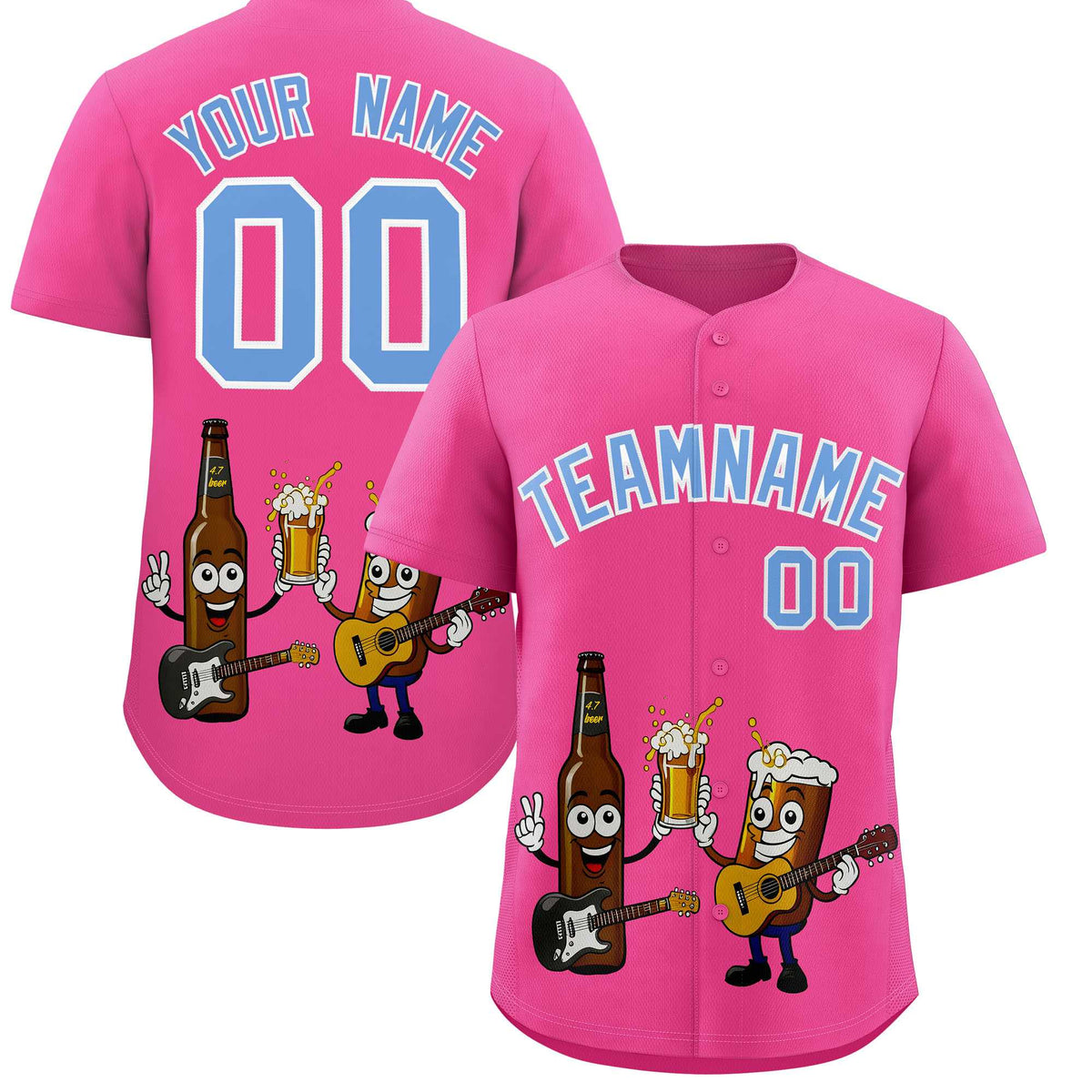 Custom Pink Personalized Team Shirts for Parties &amp; Training | KXKSHOP