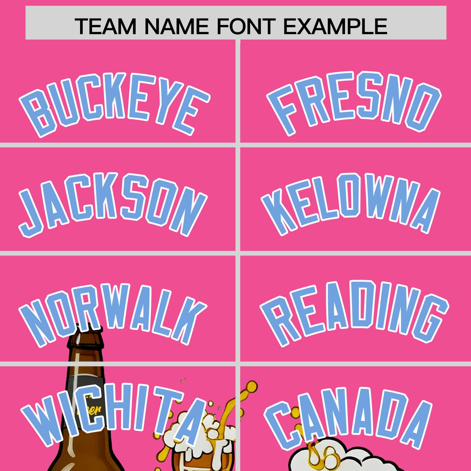 Custom Pink Personalized Team Shirts for Parties & Training | KXKSHOP