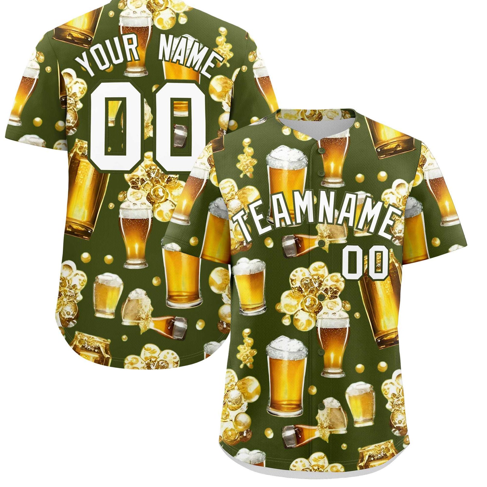Custom Olive Personalized Team Shirts for Parties & Training | KXKSHOP