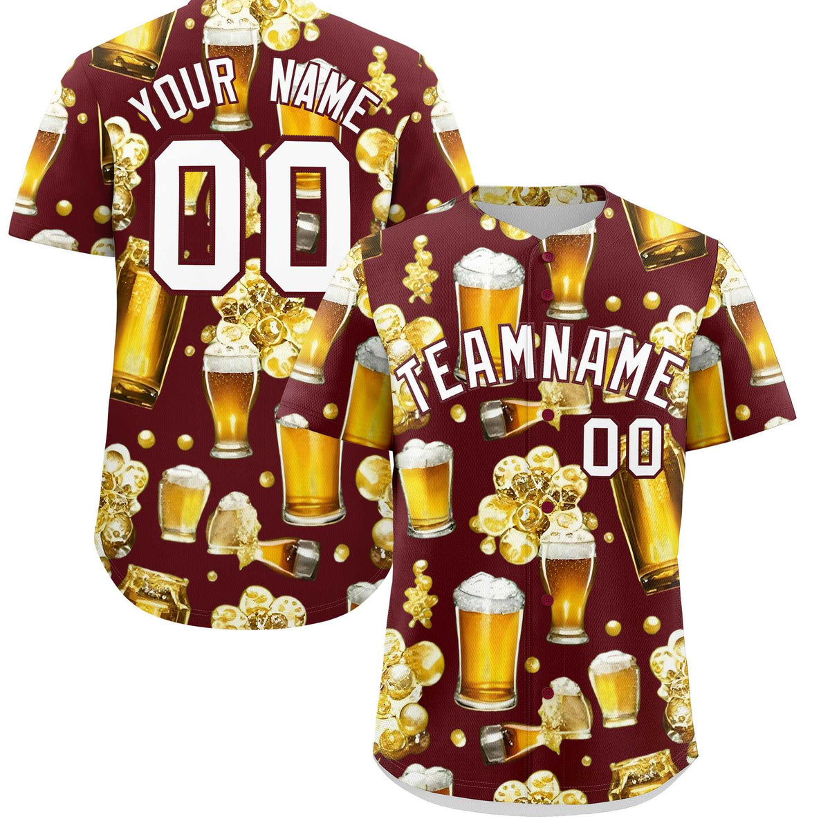 Custom Burgundy Personalized Team Shirts for Parties & Training | KXKSHOP