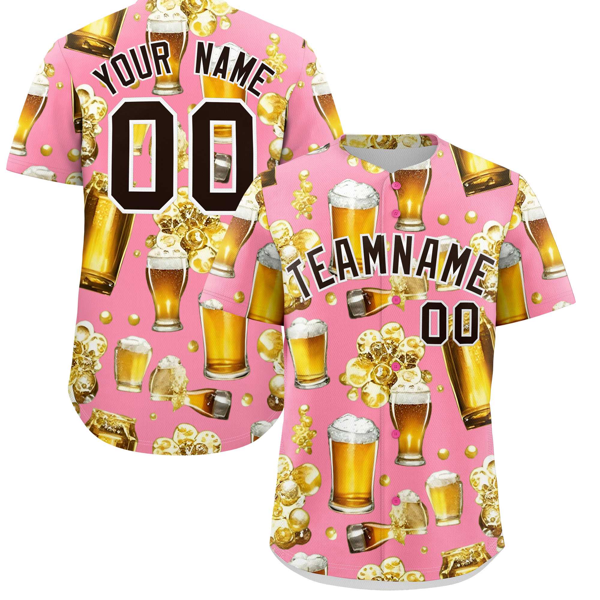 Custom Light Pink Personalized Team Shirts for Parties & Training | KXKSHOP