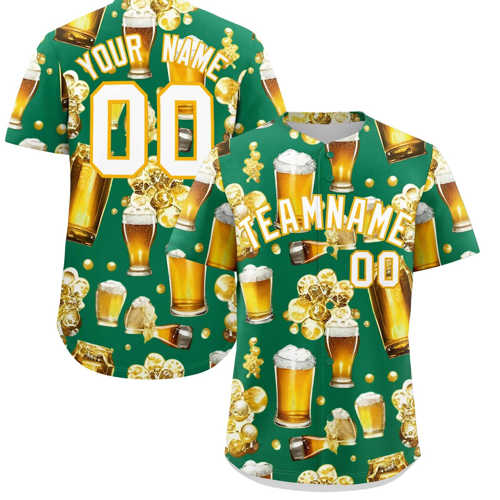Custom Kelly Green Personalized Team Shirts for Parties & Training | KXKSHOP