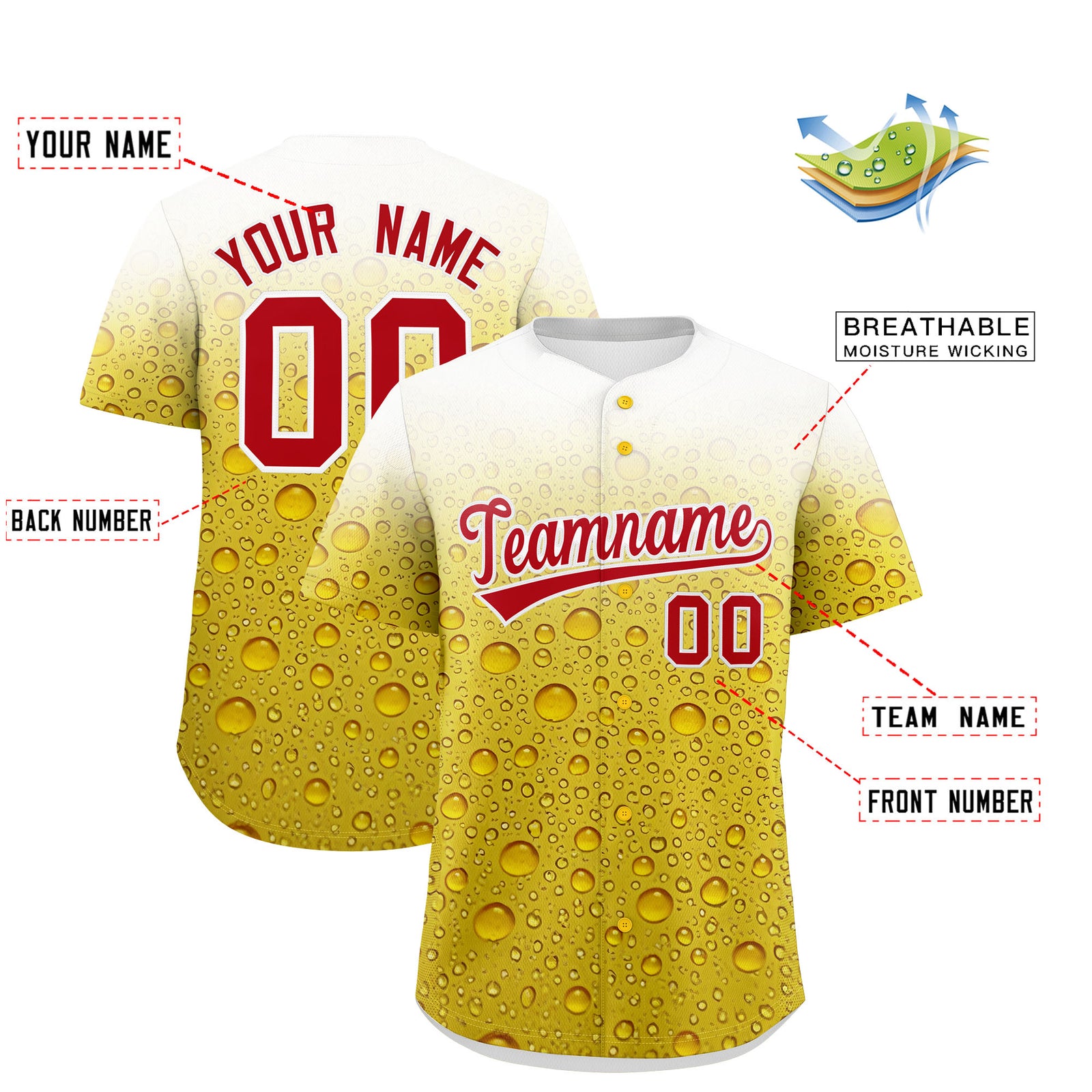 Custom Gold Personalized Team Shirts for Parties & Training | KXKSHOP