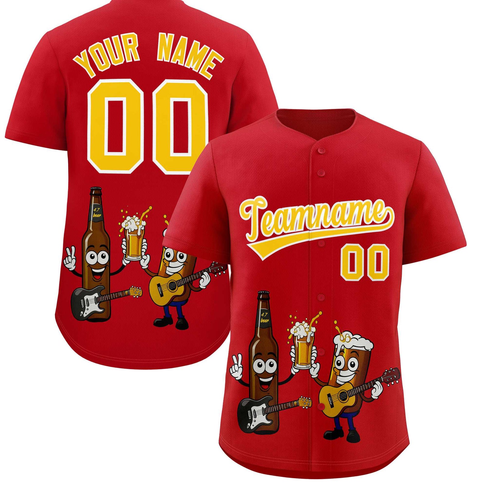Custom Red Personalized Team Shirts for Parties & Training | KXKSHOP