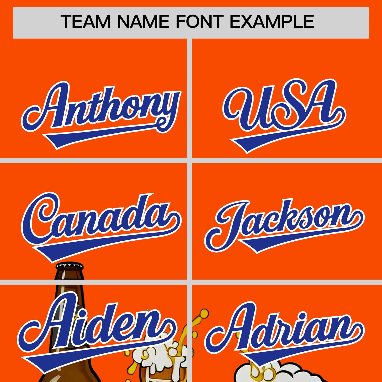 Custom Orange Personalized Team Shirts for Parties & Training | KXKSHOP