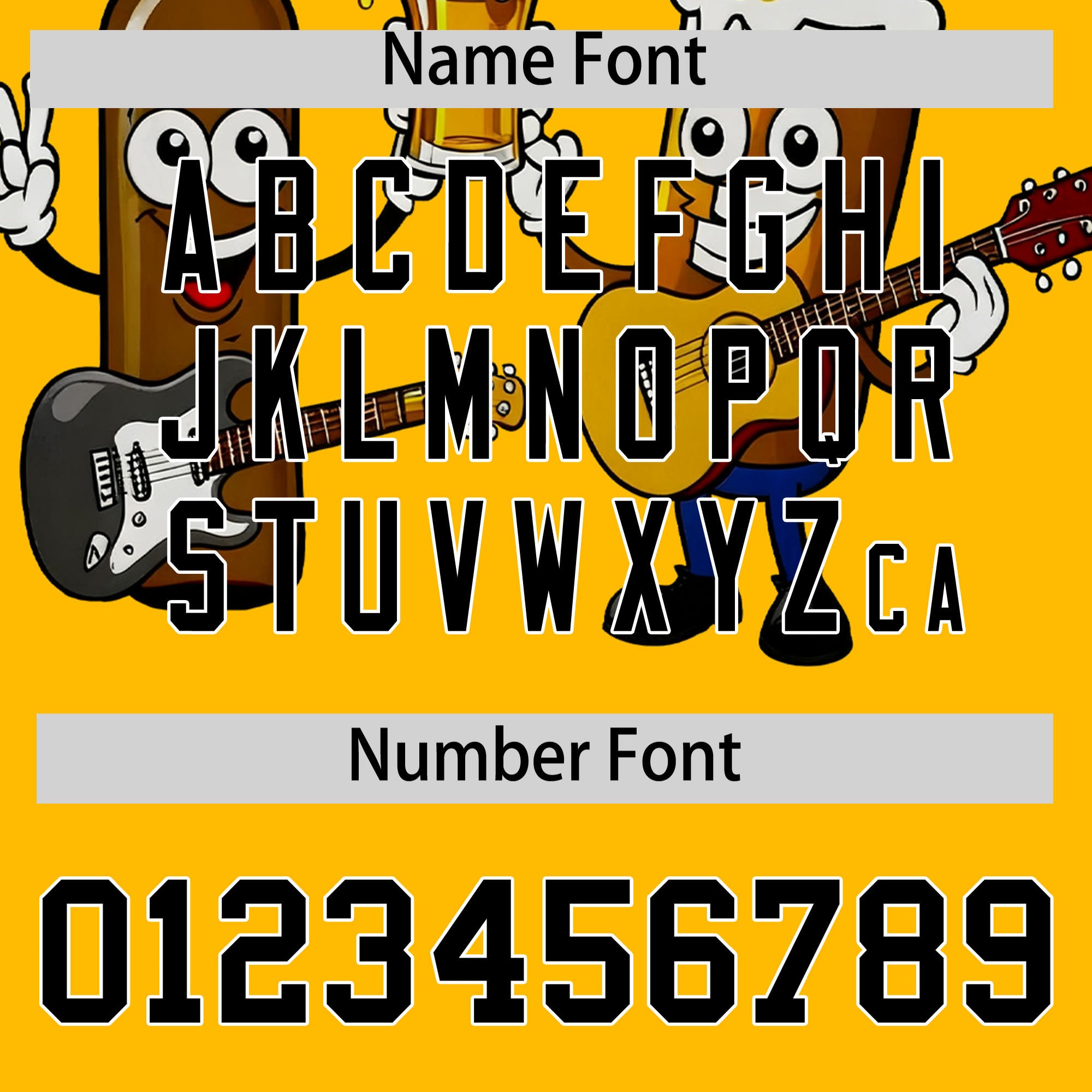 Custom Yellow Personalized Team Shirts for Parties & Training | KXKSHOP