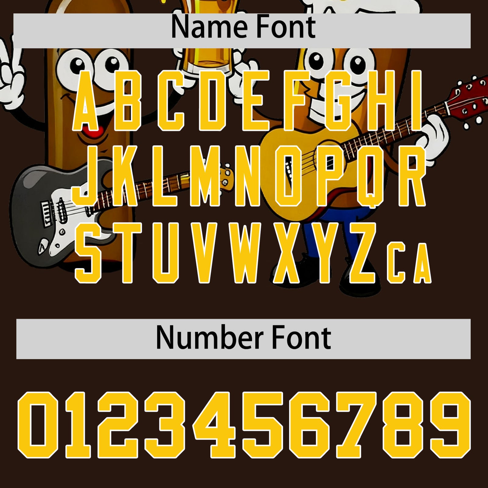 Custom Brown Personalized Team Shirts for Parties & Training | KXKSHOP