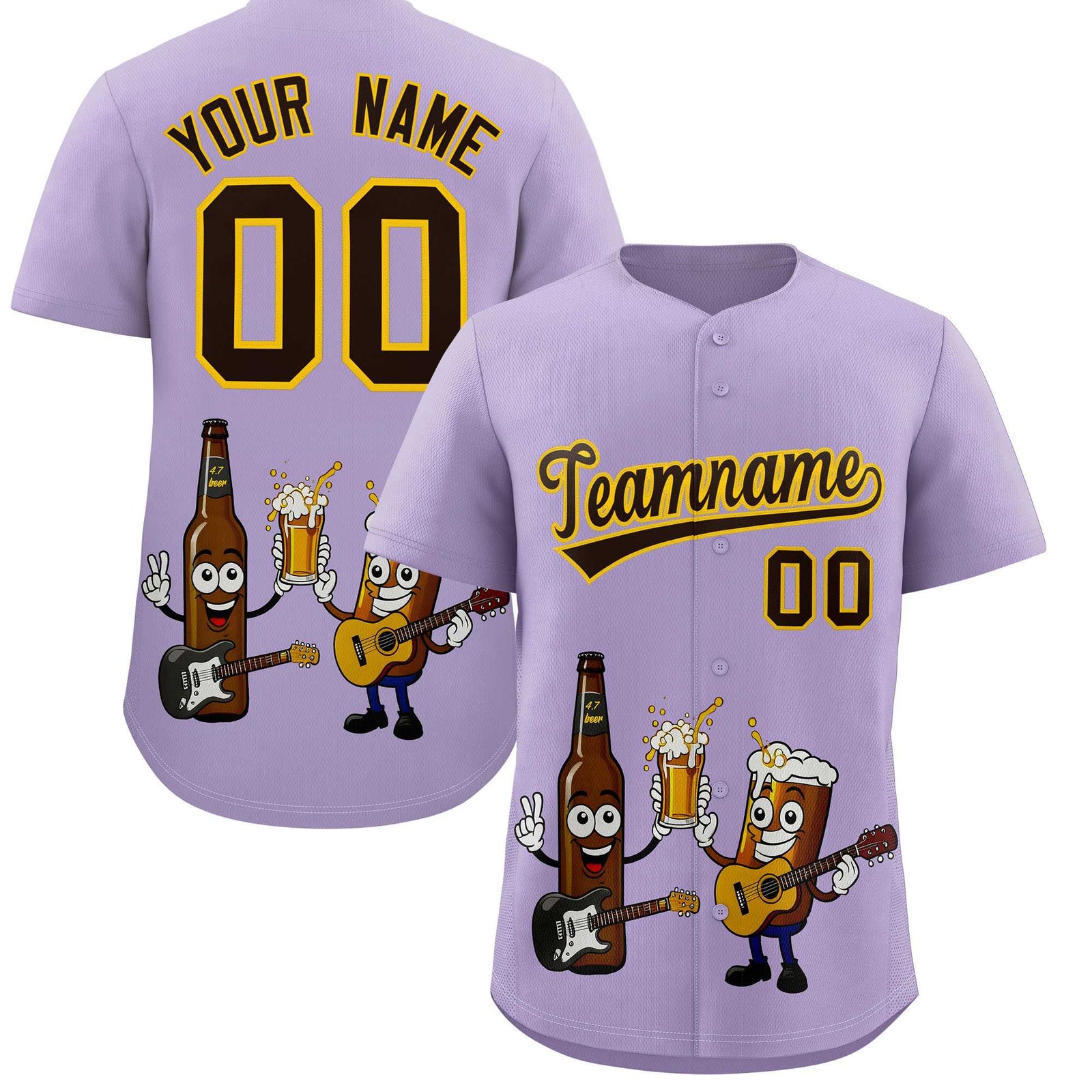 Custom Light Purple Personalized Team Shirts for Parties & Training | KXKSHOP