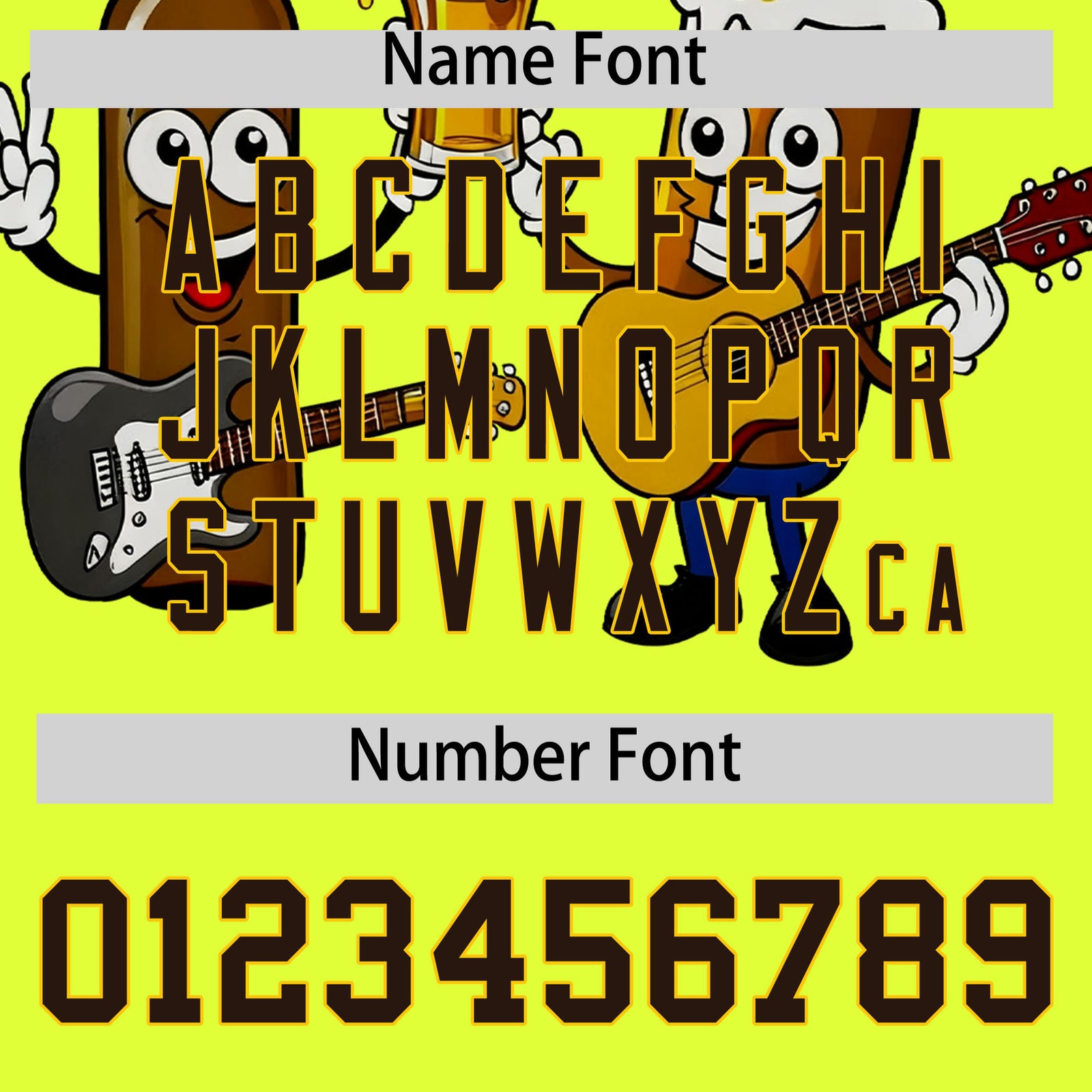 Custom Fluorescent Green Personalized Team Shirts for Parties & Training | KXKSHOP