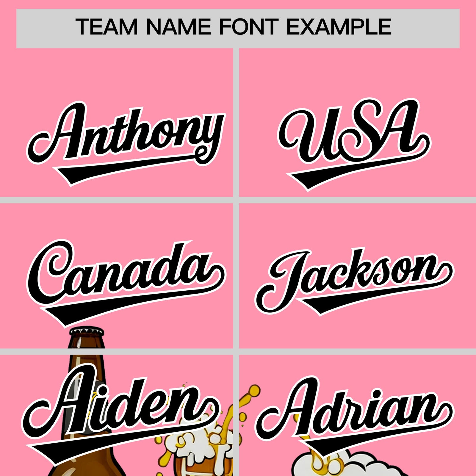 Custom Light Pink Personalized Team Shirts for Parties & Training | KXKSHOP