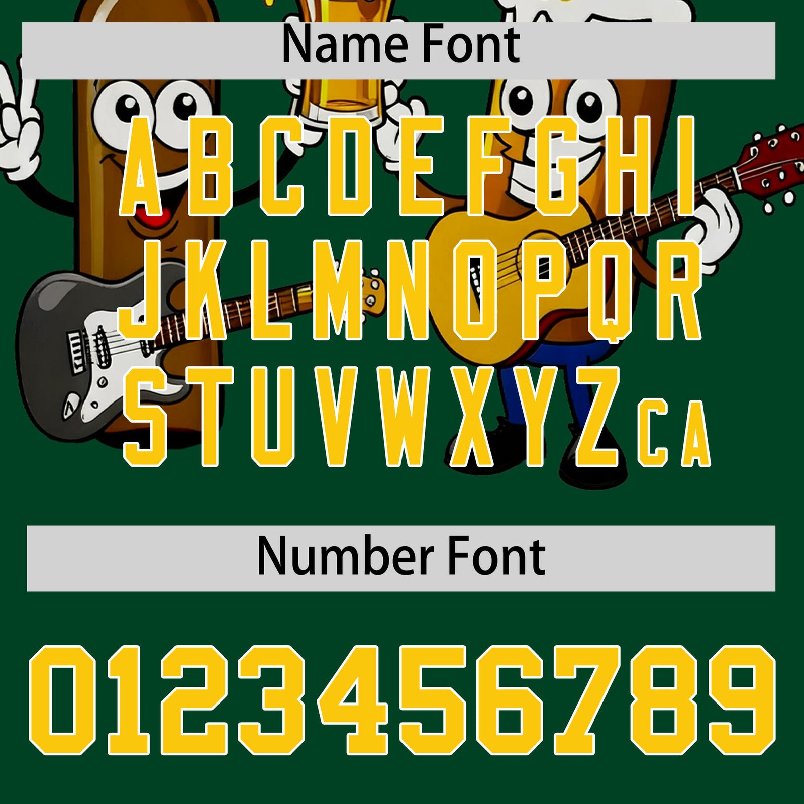 Custom Green Personalized Team Shirts for Parties & Training | KXKSHOP