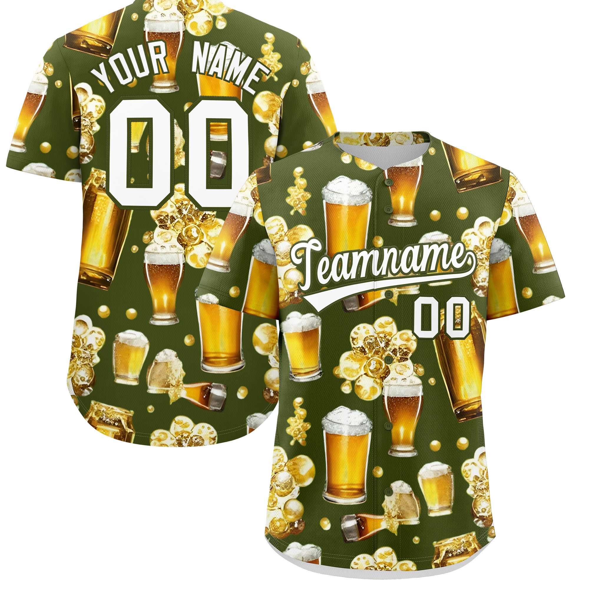 Custom Olive Personalized Team Shirts for Parties & Training | KXKSHOP