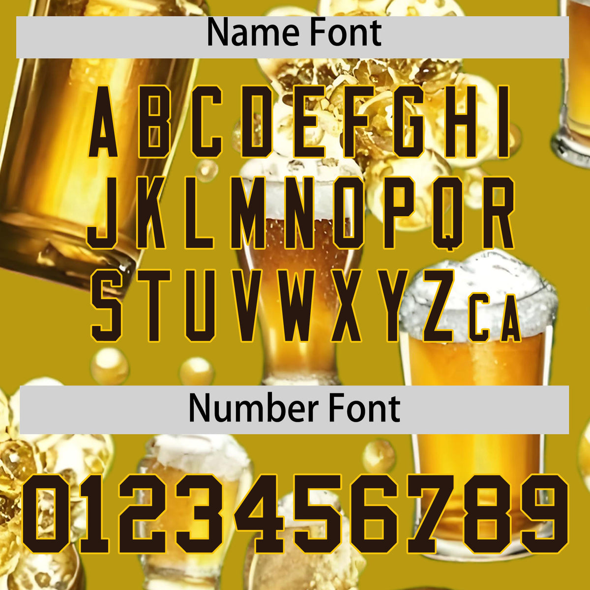 Custom Old Gold Personalized Team Shirts for Parties &amp; Training | KXKSHOP