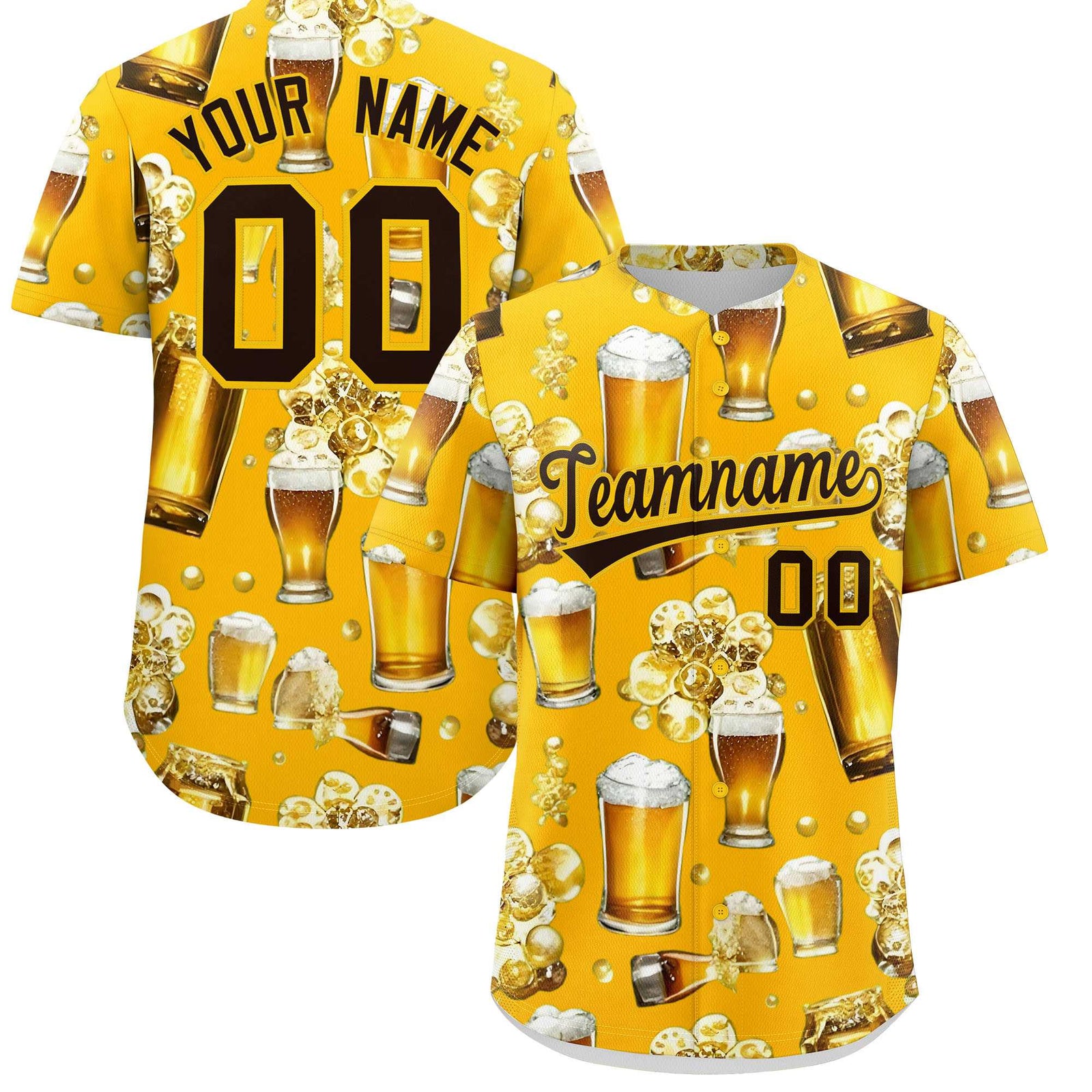 Custom Yellow Personalized Team Shirts for Parties & Training | KXKSHOP