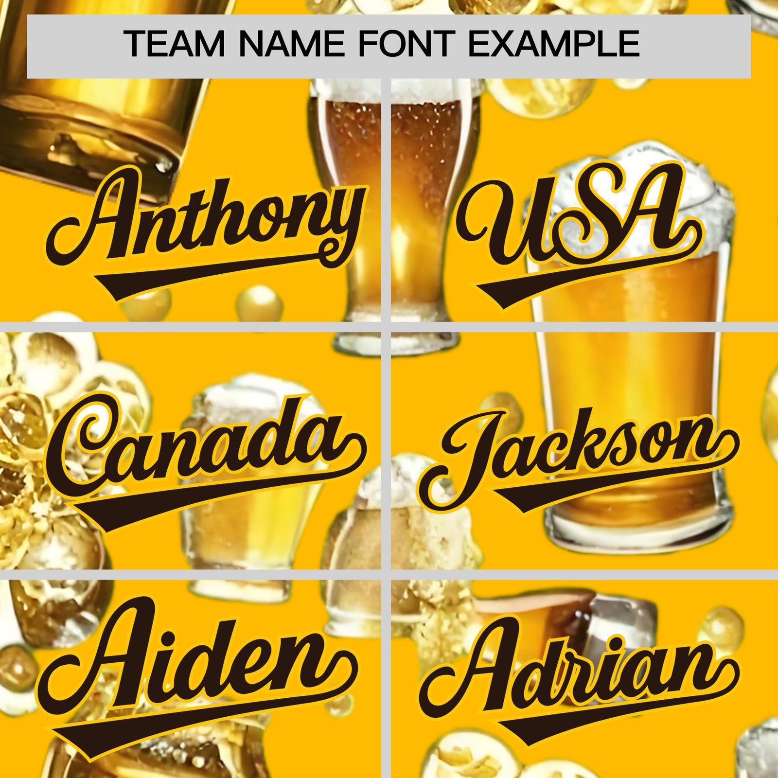 Custom Yellow Personalized Team Shirts for Parties & Training | KXKSHOP