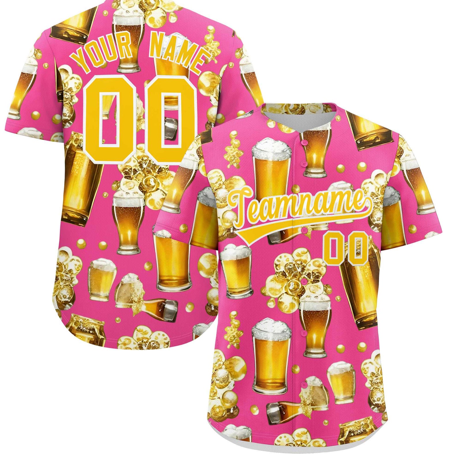 Custom Pink Personalized Team Shirts for Parties & Training | KXKSHOP