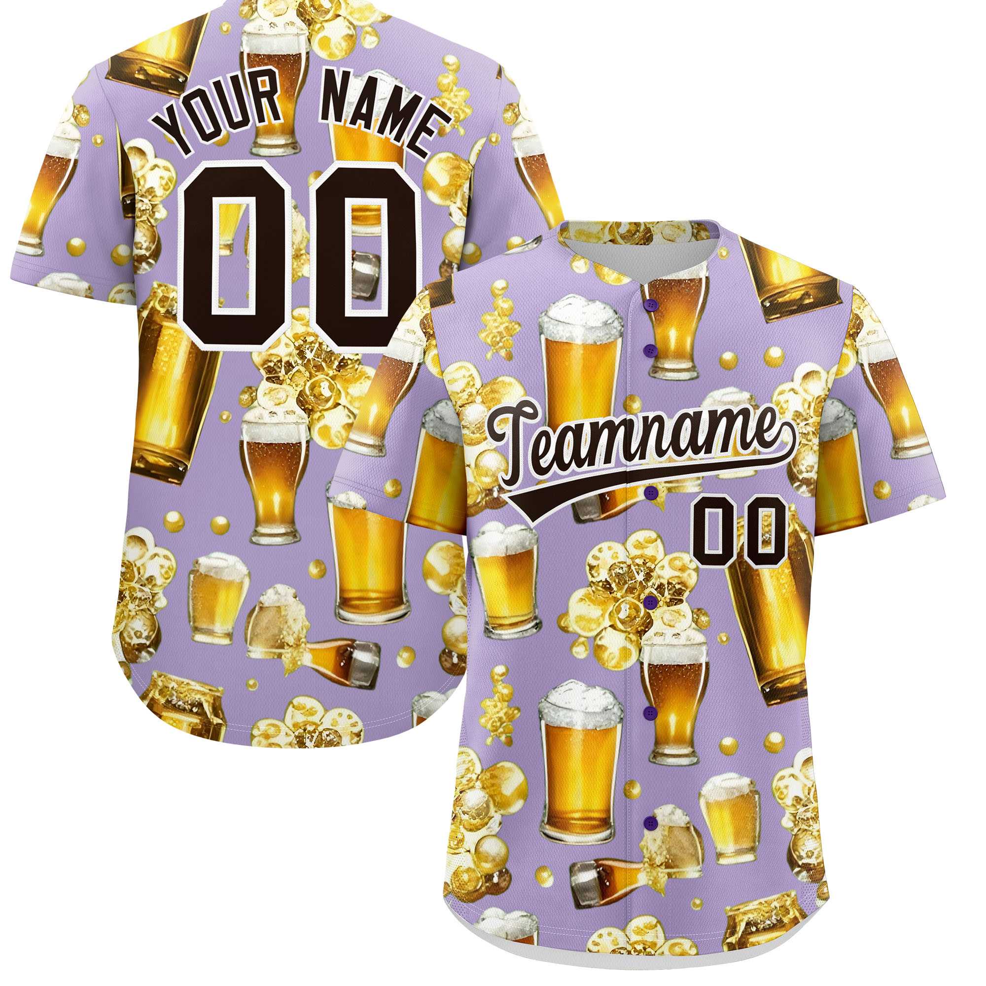 Custom Light Purple Personalized Team Shirts for Parties & Training | KXKSHOP