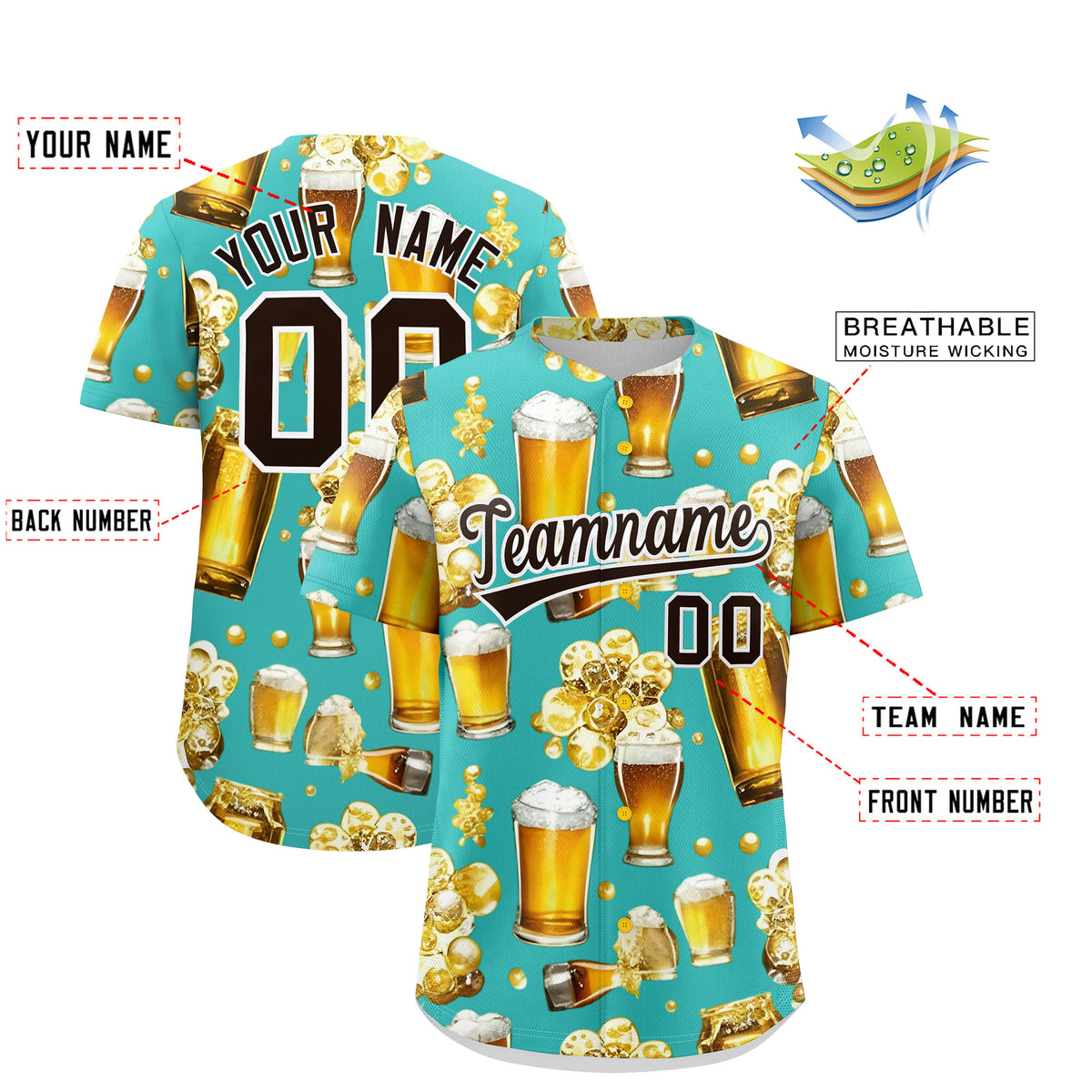 Custom Teal Personalized Team Shirts for Parties &amp; Training | KXKSHOP