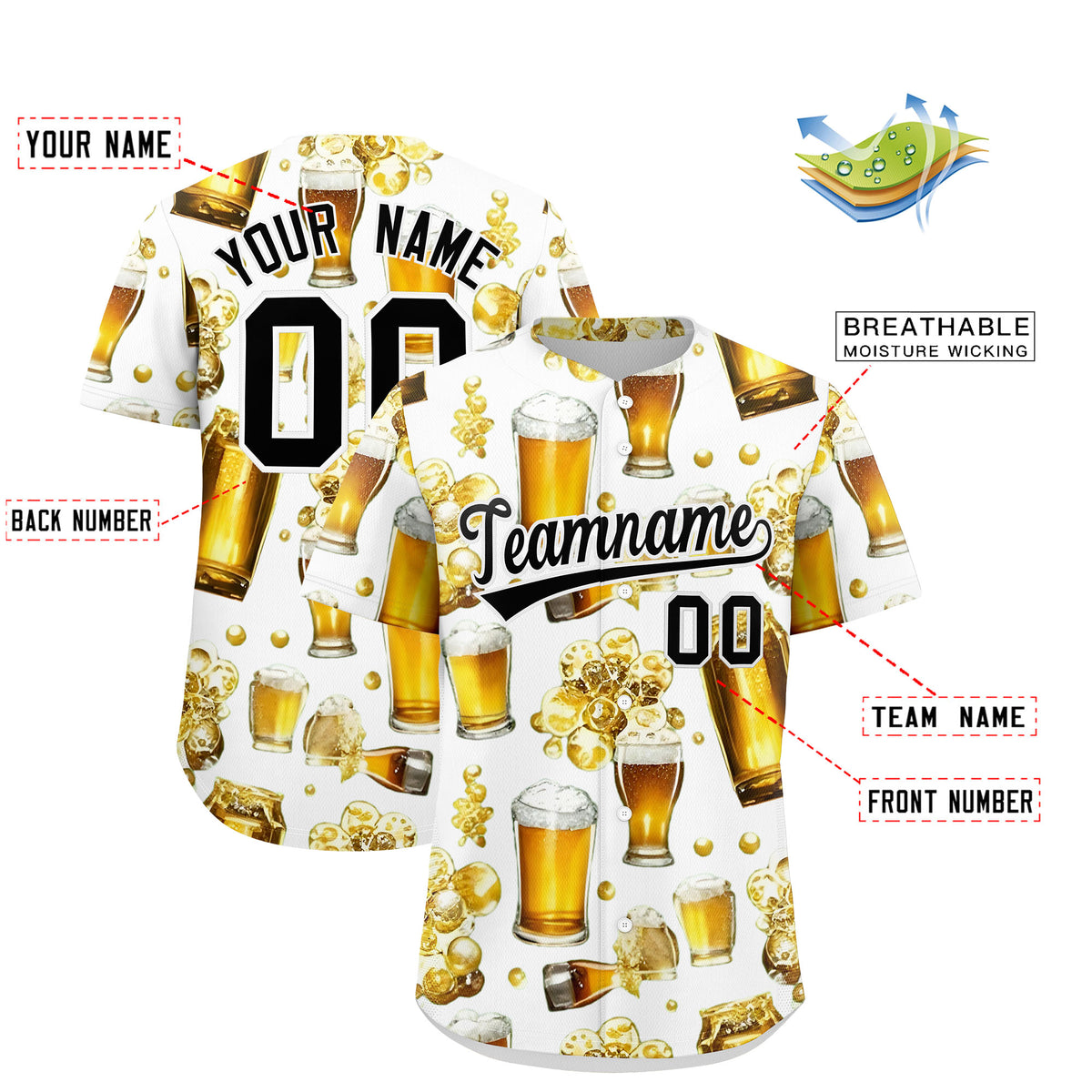 Custom White Personalized Team Shirts for Parties &amp; Training | KXKSHOP