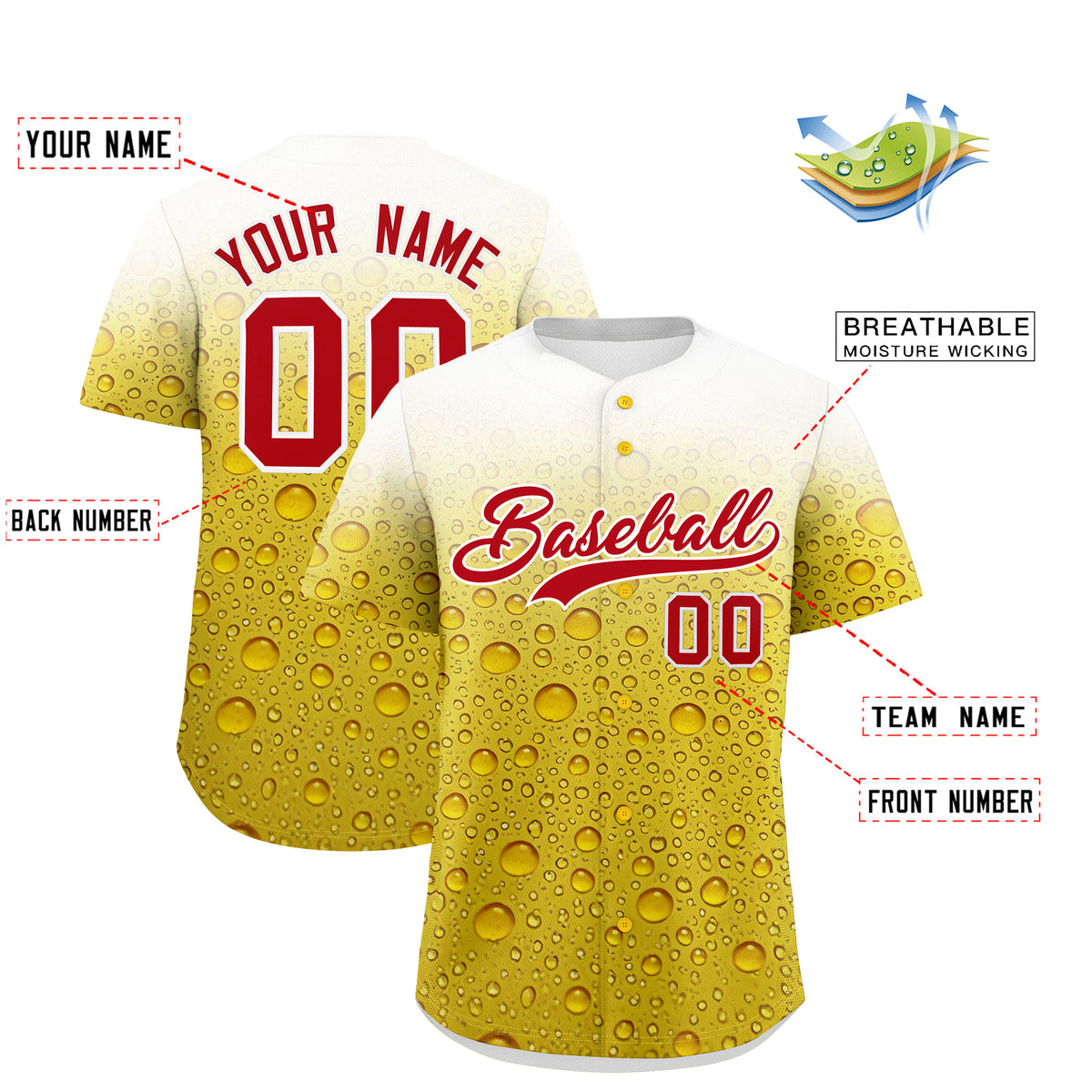 Custom Gold Personalized Team Shirts for Parties &amp; Training | KXKSHOP