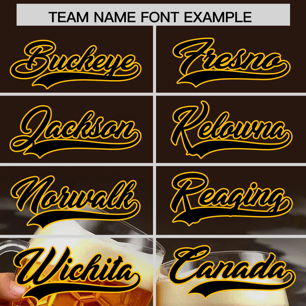 Custom Brown Personalized Team Shirts for Parties & Training | KXKSHOP