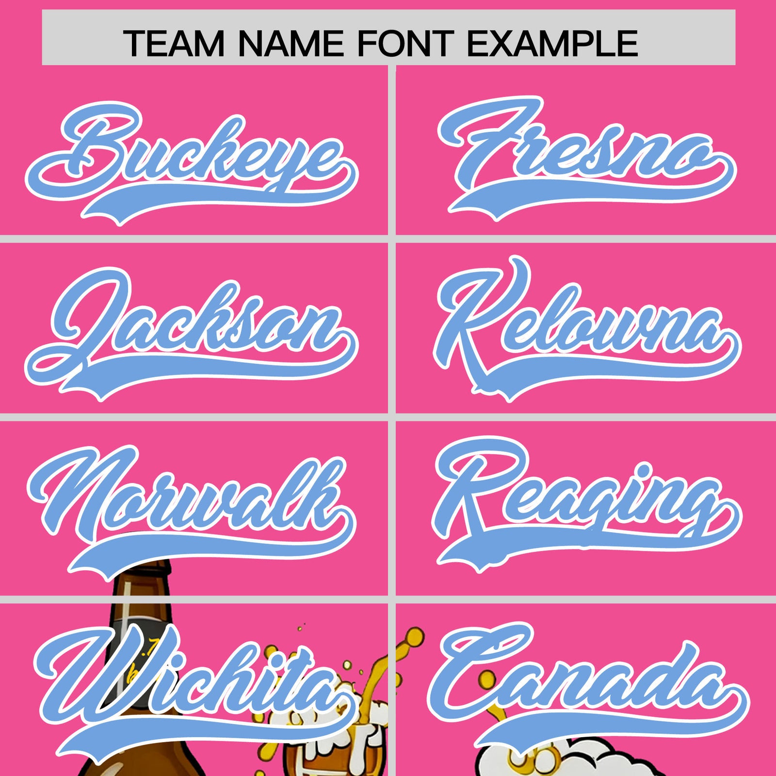 Custom Pink Personalized Team Shirts for Parties & Training | KXKSHOP