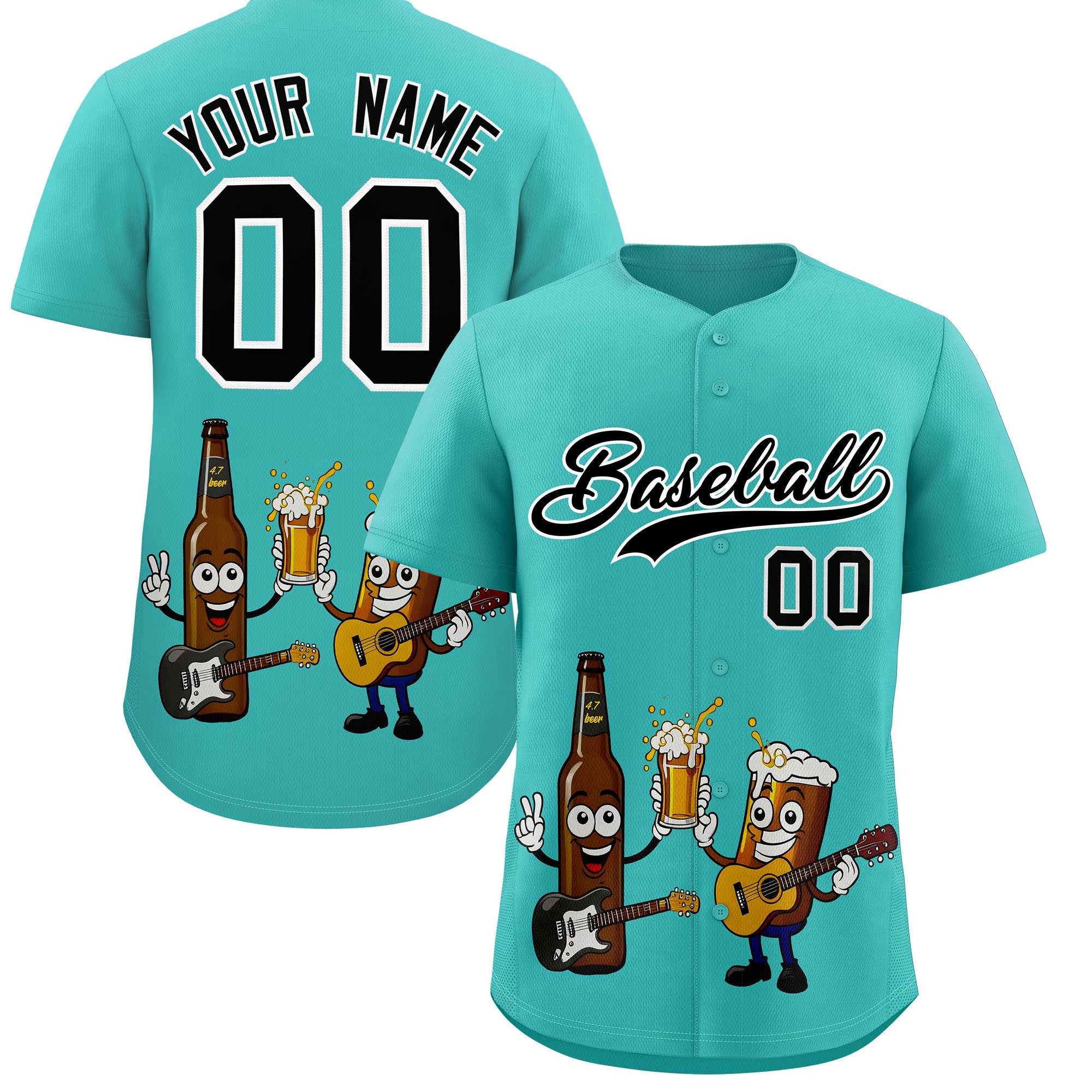 Custom Teal Personalized Team Shirts for Parties & Training | KXKSHOP