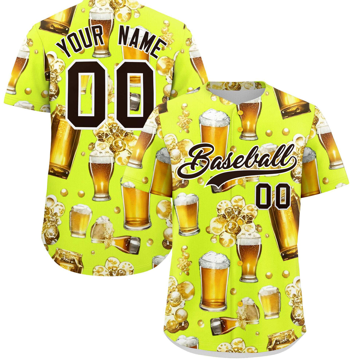 Custom Fluorescent Green Personalized Team Shirts for Parties &amp; Training | KXKSHOP